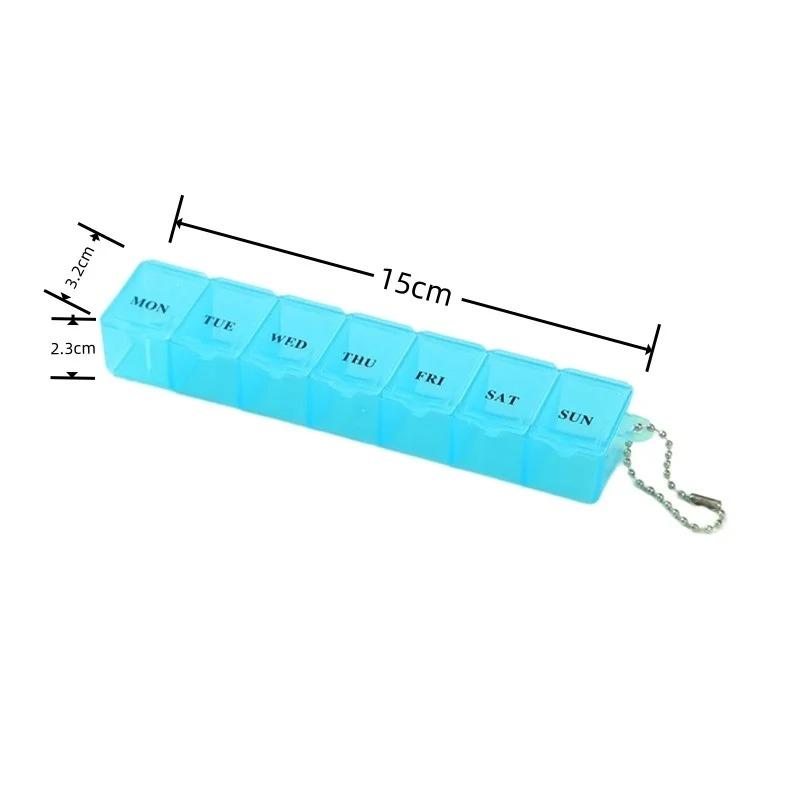 Mini Pill Case Box Organizer 7 Days Medicine Weekly Tablet Holder Storage Organizer Organizer Container for Vitamin Fish Oils