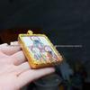 Zhao Gongming Hand-Painted Longhu Mountain Career Amulet: Taoist Martial God Thangka Pendant