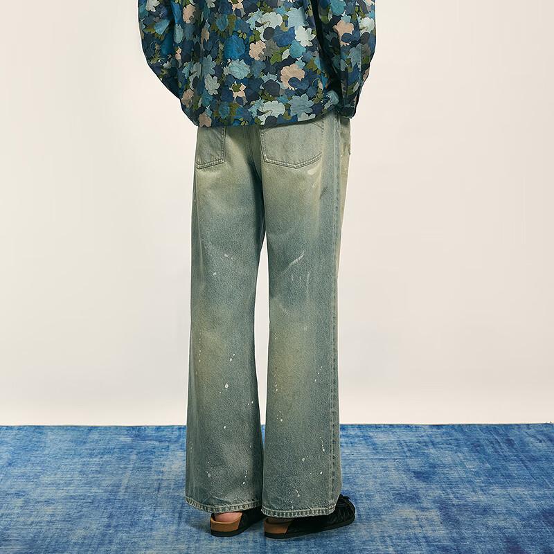 Croquis Men's 2025 Autumn Loose Straight-Leg Denim Jeans