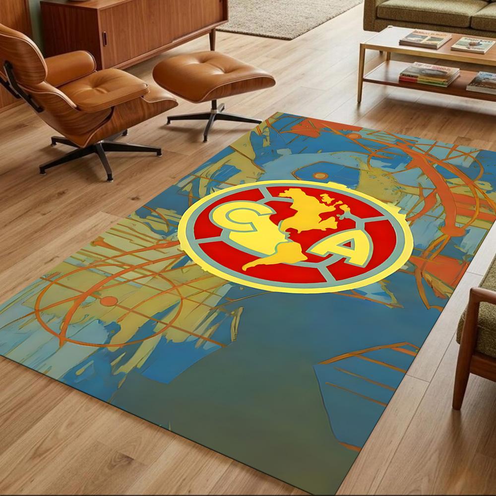 Club América Floor Rug Office Rug Design for Bedrooms Living Rooms Playrooms Decorate room Anti-slip Rug Anime Office Decor