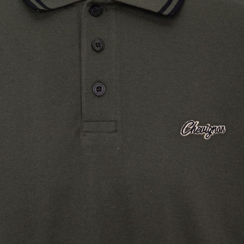 Polo Albus coton avec liserés colorés Homme CHEVIGNON