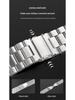 Cinturino in Acciaio Compatibile per Samsung Watch 4/5/6/7 - Stile Business a Tre Maglie