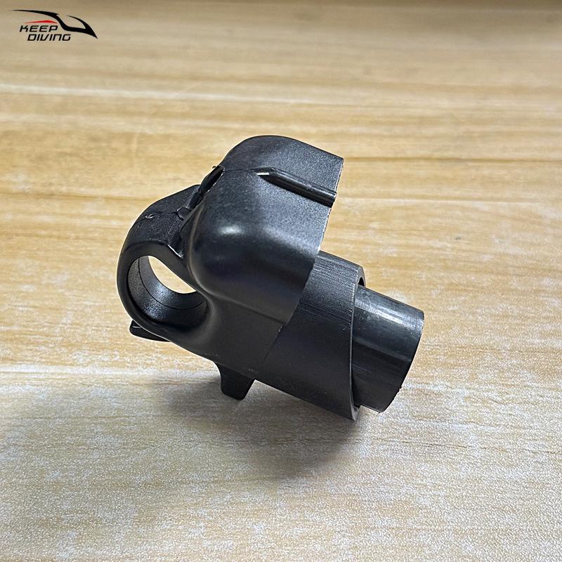 Europäisches Harpunen-Zubehör: Einloch-Speerspitze mit Gummibandhalter für Tauchen & Unterwasserfischerei