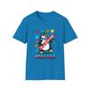 Koszulka Unisex Softstyle Retro Lata 80. Pingwin Okulary Owijanie Gitary Boże Narodzenie