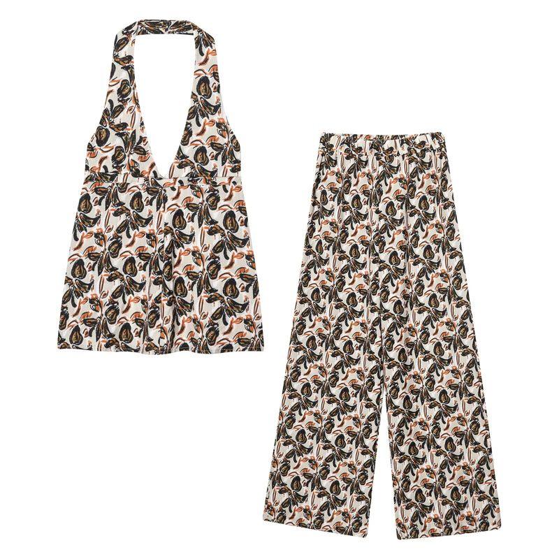 Jnleaog Spring New Arrival Women's Clothing Fashion Style French Fashion Design Floral Print Casual Jumpsuit