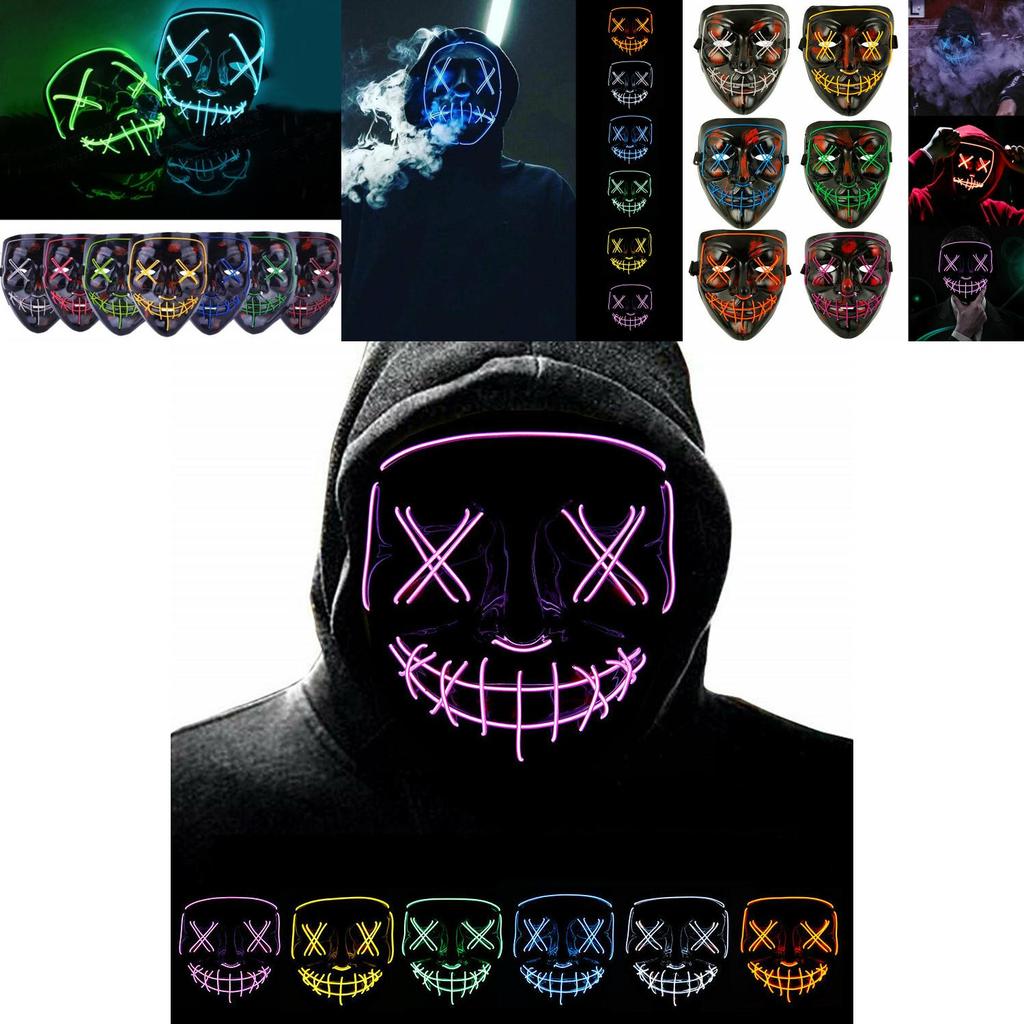 3-Modi Halloween Gruselmaske für Cosplay mit komfortablem, einzigartigem, ergonomischem Design