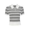 VEROMODA Women's Striped Slim-Fit Knit Top