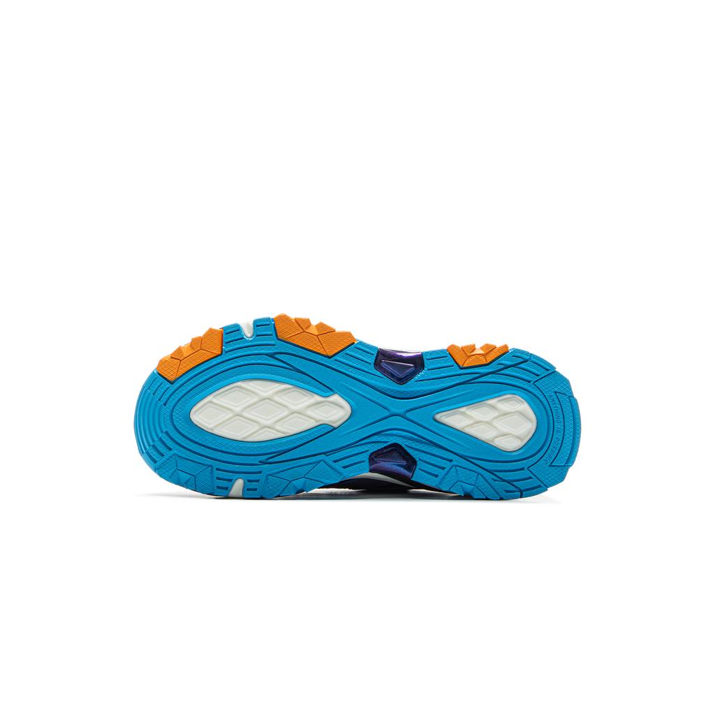 Li Ning Kids Sports Lifestyle Series Comfortable Durable Rebound Support Low-Top Casual Shoes Kids Casual Shoes Silver Deep-Blue White YKNV016-1