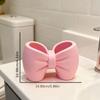 Adorable Bow-Shaped Toothbrush & Pen Holder Stand - Bow Accent for Bathroom, Bedroom - Cute Toothbrush & Pen Display For Desktop