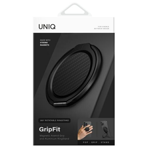 Uchwyt magnetyczny do telefonu UNIQ Gripfit 360 Czarny