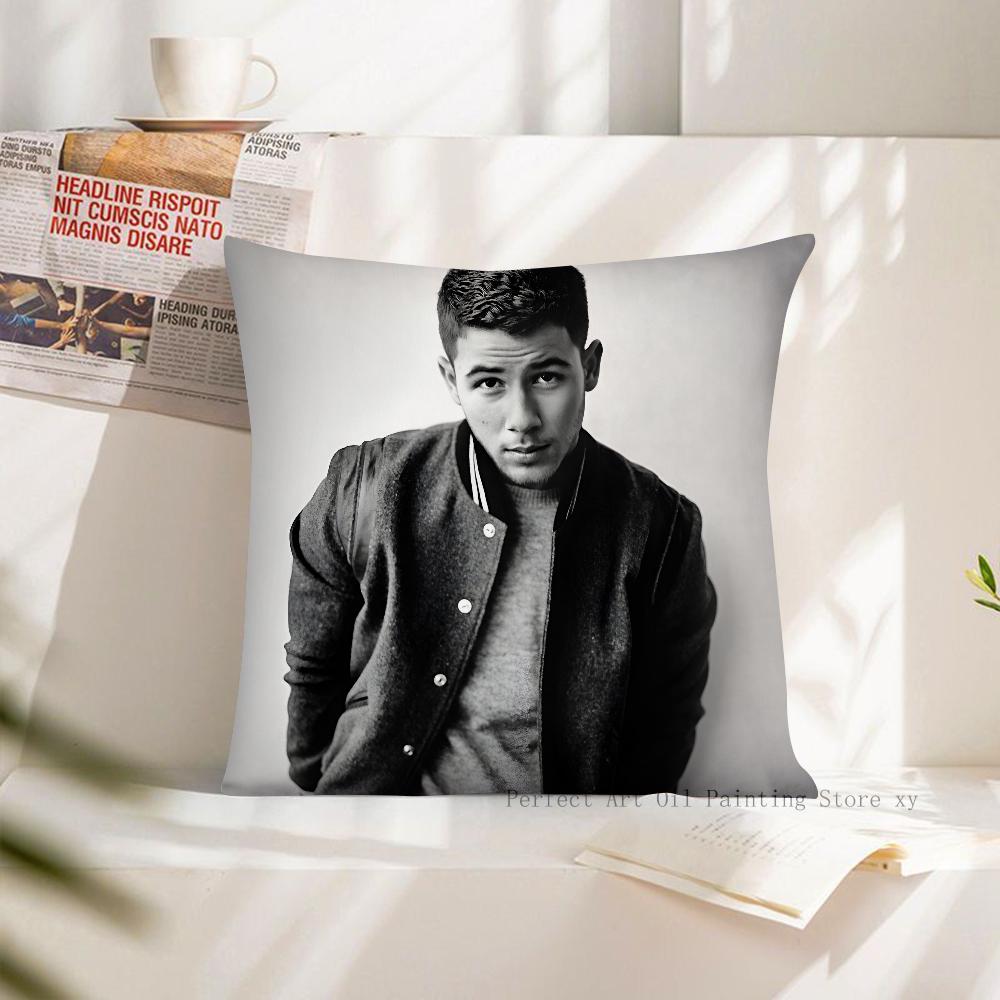 Band J-JONAS B-BROTHERS Pillow Case Square Pillow Cushion Cover Bedroom Sofa Room Decoration Casual Pillow Cover