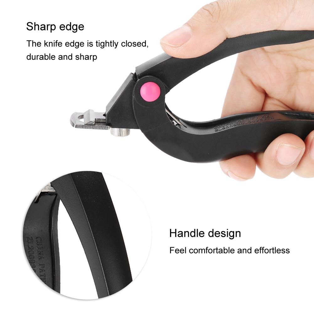 Professional U Shape Nail Art Clipper Scissors Manicure False Nail Tip Cutter