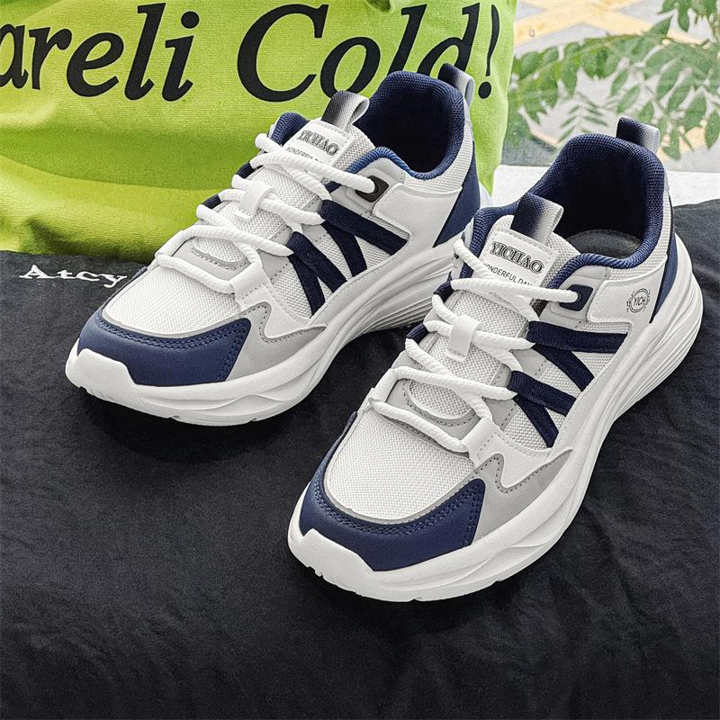 

[Cold sticky foam bottom] Sports men s low-top breathable lace-up wear-resistant and versatile casual fashion ins trendy men s shoes Y5 44