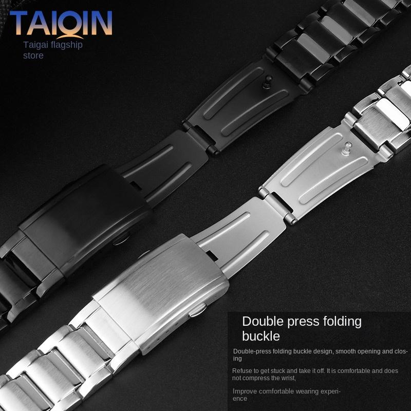 For Casio G-Shock Heart of Steel GST-B500BD/GST-B500 AD Stainless Steel Watchband Metal Folding buckle men's Watch Strap chain