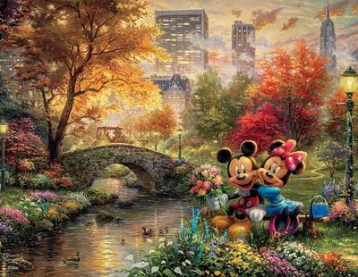Thomas Kinkade Disney Collection Puzzle 500 Pieces Each 4-in-1 Multipack,