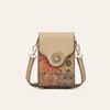 New Ethnic Style Cork Bark Mobile Phone Bag Shoulder Messenger Bag Time Running Bag