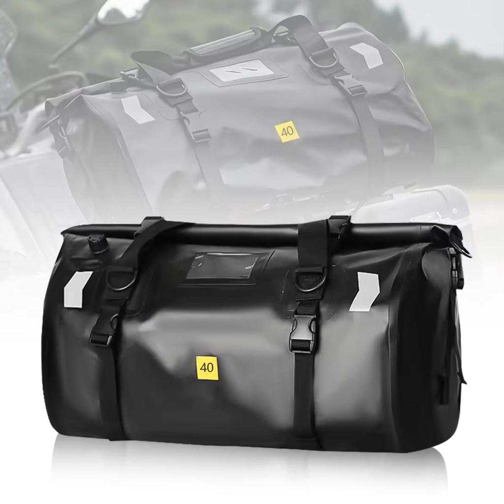 Motorcycle Bag Waterproof Rear Backpack Motocross Luggage Bag Touring Biker Tail Bag Night Reflective