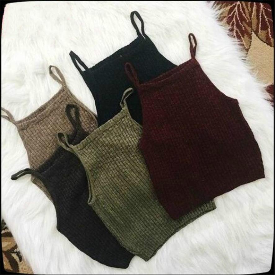 

Лето Корейские женщины Без рукавов Трикотаж Внешняя одежда Тонкие короткие подтяжки Внутренняя нижняя рубашка Жилет