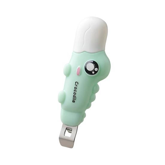 

Милый крокодил Магнитная открывалка для бутылок Мультяшный съемник для пивных крышек Магнит на холодильник Двусторонний кухонный инструмент зелёный