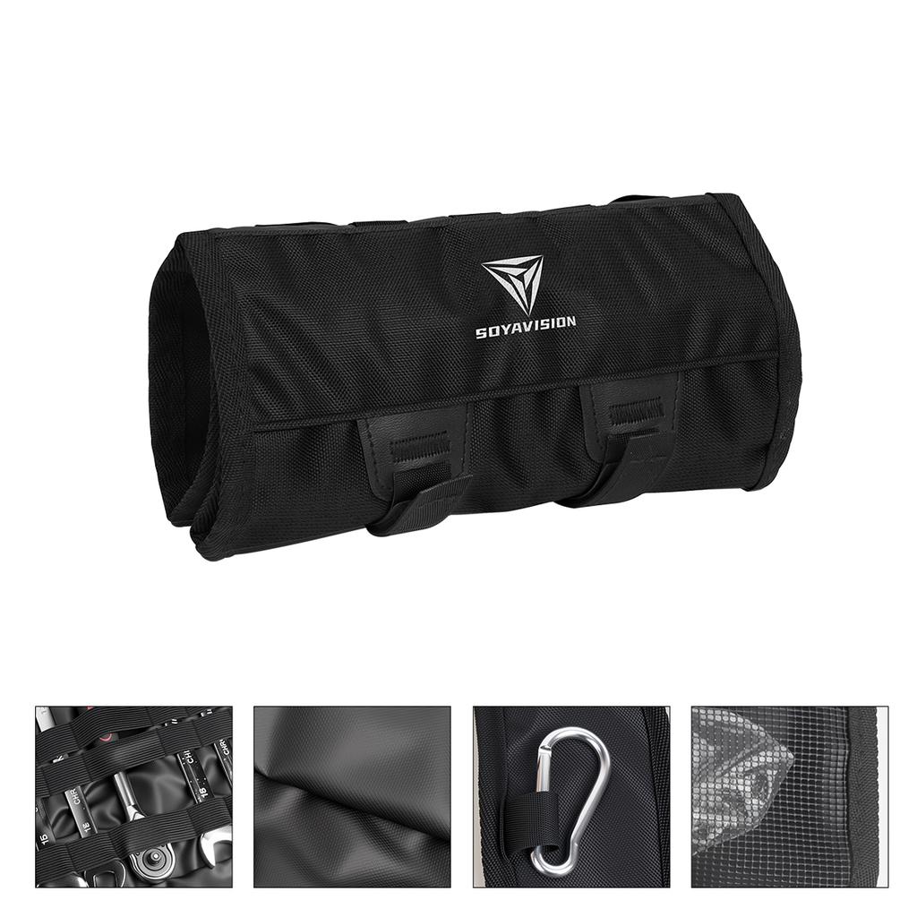 Motorcycle Tool Roll Bag Motor Side Tool Storage Bag Pouch Portable Repair Kit Tool Bag Organize Universal for BMW KTM Honda