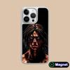 Custodia Cellulare Magsafe Placcata Argento AOT Eren Yeager per iPhone 17 16 15 14 13 12 11 Air Pro Max Plus Copertura Colorata
