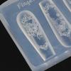 1 Stück Retro 3D Nagelformen Fensterrahmen Rosenblütenrahmen Nagelform 3D Schnitzerei Silikon Schablone DIY Maniküre Dekoration Werkzeuge