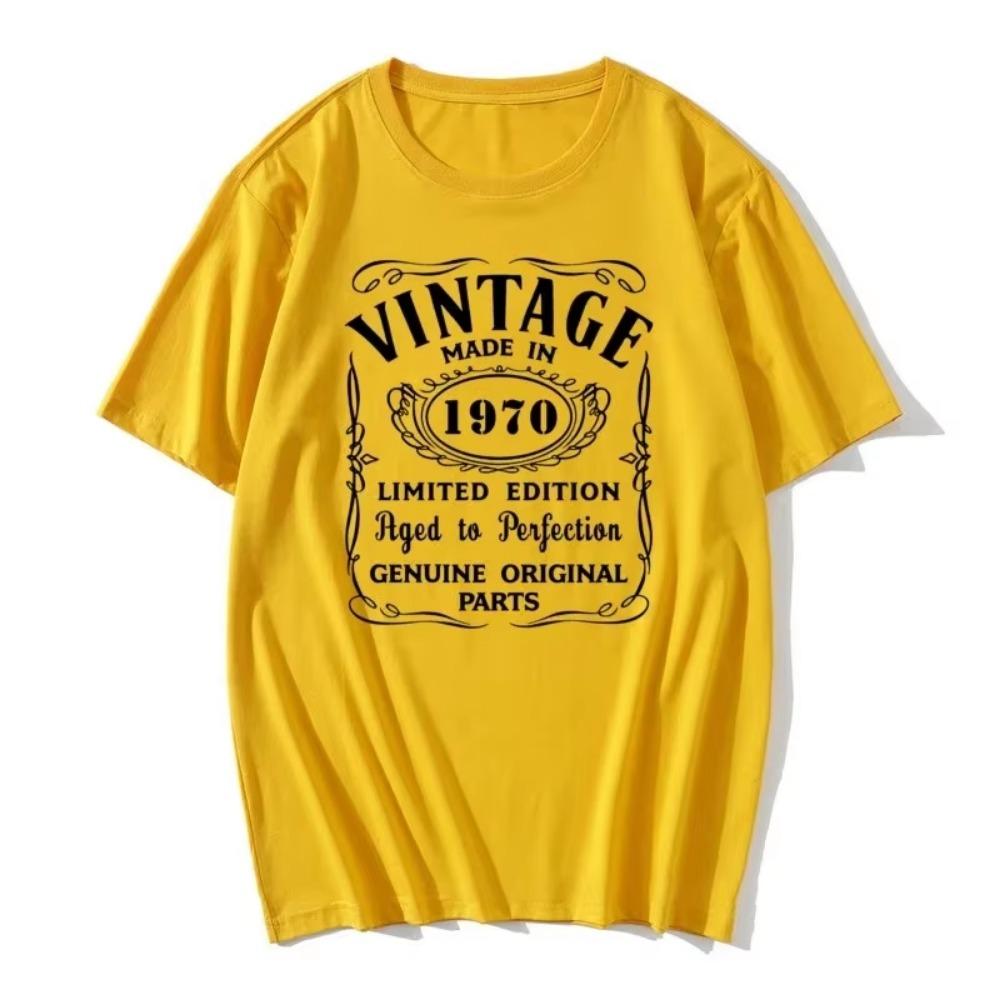 Father's Day Gift 1966 1967 1968 1969 1970 Novelty All Original Birthday Gift T-Shirt Big Size Clothes Novelty Print T Tshirt