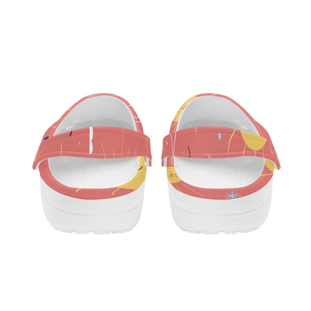 Printed EVA Clogs Sandals Women Men Soft Sole Lightweight Slip On Casual Slippers Soft Sole Summer Shoes Daily Comfort Wear