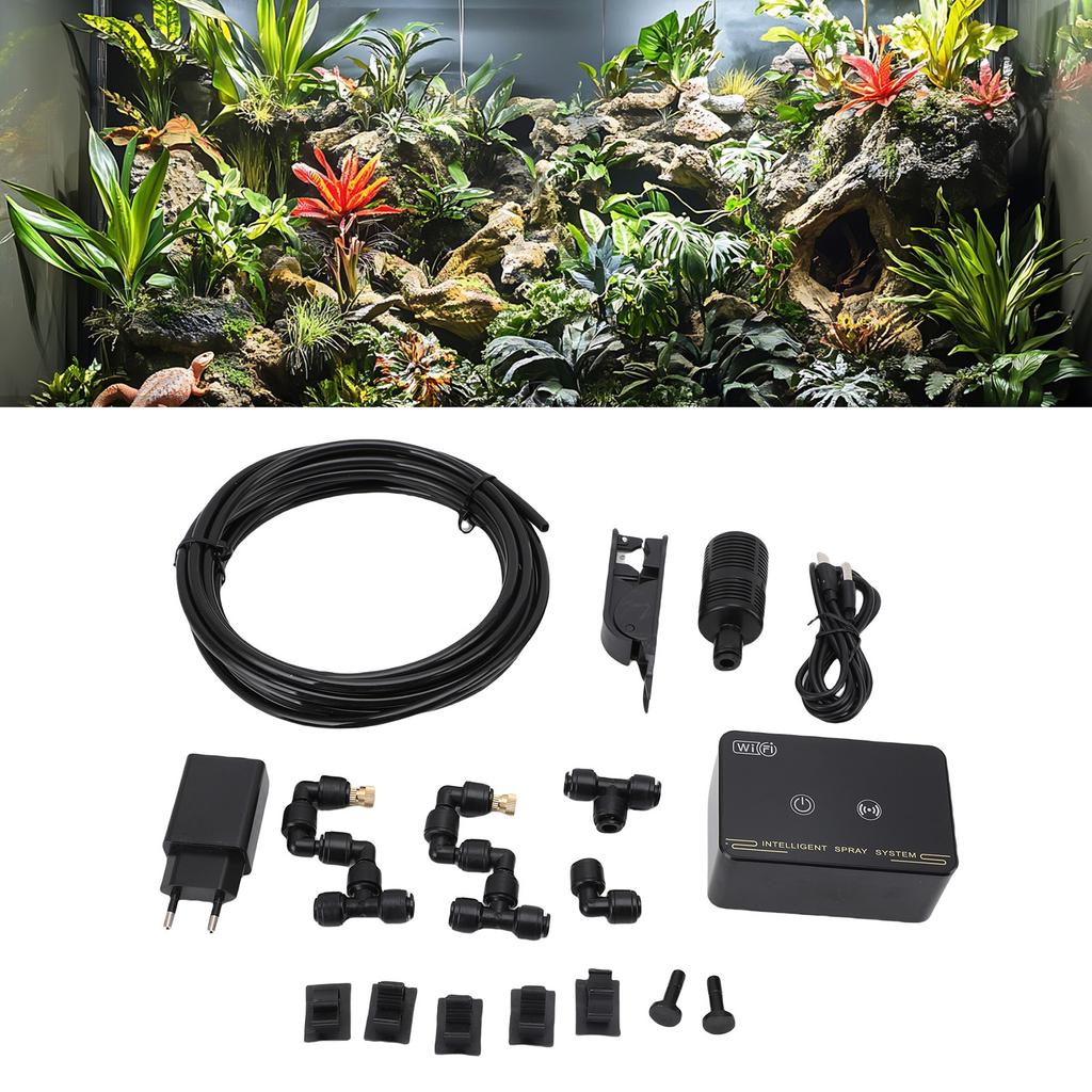 Smart Reptile System Timer Function Automatic Terrariums Reptile with Copper Nozzles