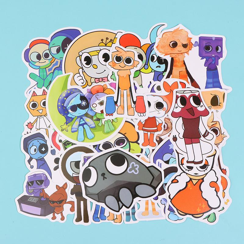 50Pcs Dandys World Stickers Dandy'S World Diy Stickers Scrapbooking Phone Luggage Skateboard Waterproof Graffiti Decals