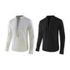 Spring Autumn Men Shirt Lace-up Stand Collar Long Sleeves Solid Color Loose Retro Medieval Mid Length Casual Cosplay Performance Top