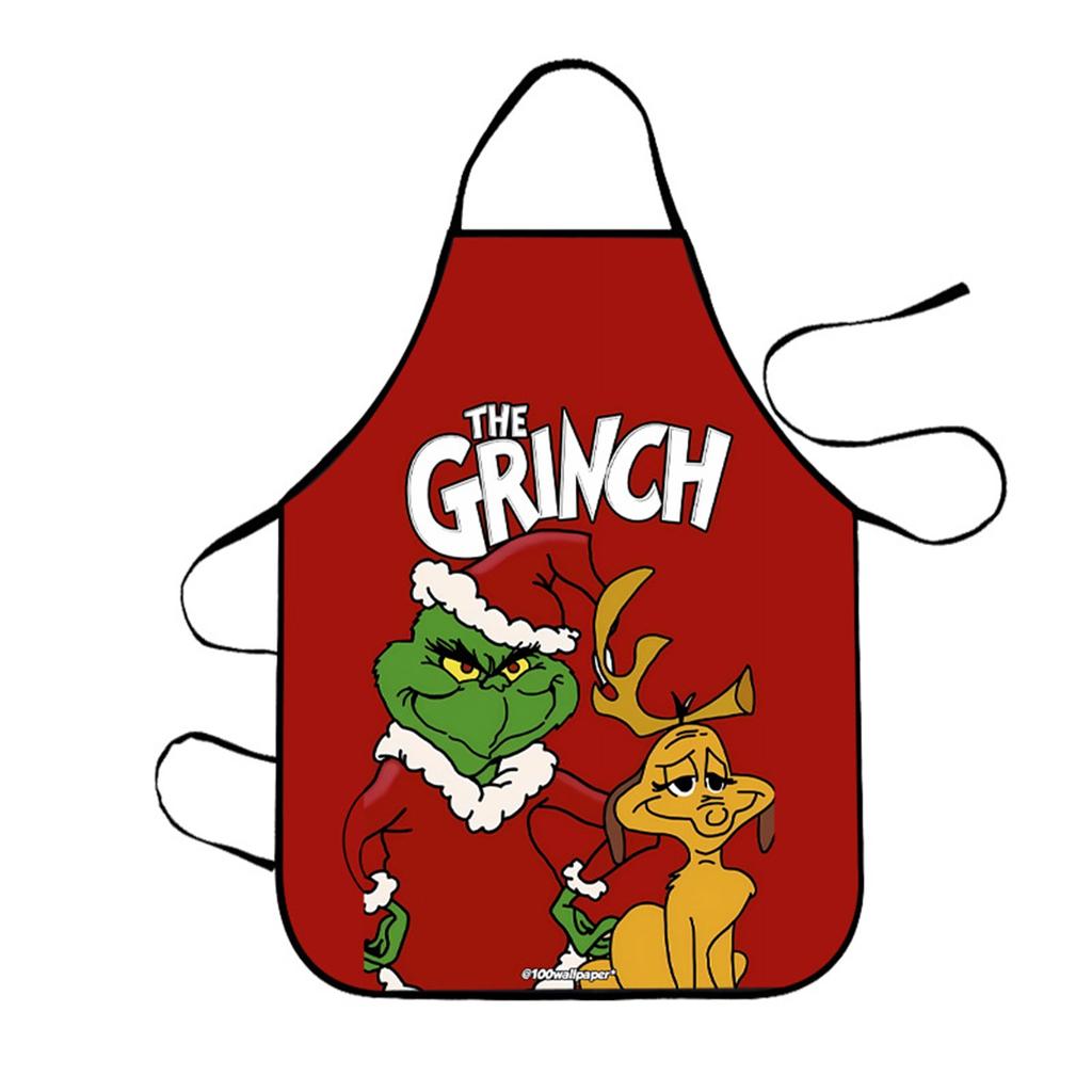 Christmas Aprons For Adults Thickened Apron Holiday Xmas Kitchen Apron Apron For Family Party Holiday