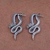 Fashion Chinese Dragon Earrings Stainless Steel Unique Handsome Loong Ear Studs for Women Gift Vintage Male Jewelry Accessories
