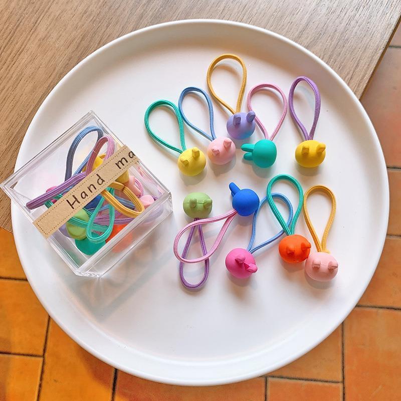 Dopamine Color Hair Ties for Kids: High Elasticity, Gentle On Hair, Canned for Convenience