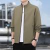Jacket Men's Autumn Senior Sense Middle-aged and Elderly Stand-up Collar Windproof Dad Casual Business Men's Fashion Versatile Top