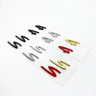 YSA5 1 Stück 4 S ABS Neues Auto Logo Kotflügel Seitenaufkleber Hinterer Stoßfänger Heckklappe Kofferraumaufkleber Auto Heck Emblem Aufkleber Styling Zubehör