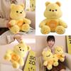 Cute Cheese Bear Plush Toy Stuffed Animal Teddy Bear Doll For Kids Adorable Gift For Girls