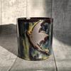 350ml Flaming Dragon Pattern Mug Ergonomic Handle Milky Yellow Glaze Mug Hand-painted Dragon Ceramic Drinkware