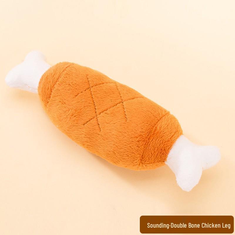 Cartoon Fruit & Vegetable Dog Plush Toy – Colorful Fruit Teething Supplies