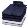 Men's Long Sleeve Casual Shirts Fashion Print Cotton Standard Fit Button Pocket Soft Shirts For Man Office Business Dress New