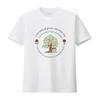 What a Wonderful World Cute Penguin Couple Tree Bloom Womens T Shirt White Medium Vintage Washed Unisex Fashion Soft Breathable
