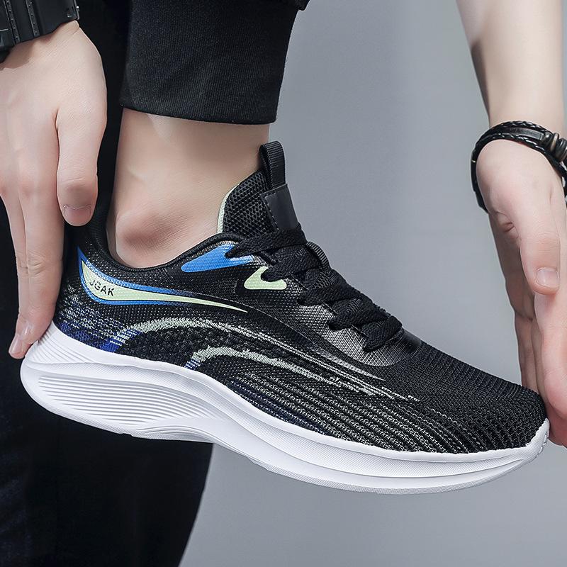 

2025 mesh shoes breathable coconut new fly-woven mesh shoes men s shoes summer large size men s shoes tide running sports 39
