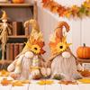 Thanksgiving Autumn Light-Up Maple Leaf Gnome Ornament