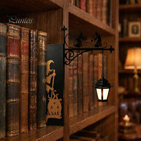 Leseeckleuchte im Vintage-Stil, Dekorative Bücherregalleuchte, Bibliothekslaterne, Leuchten für Bücherwürmer, LED-Buchnischenlampen-Ornament, Arbeitszimmer, Heimbibliothek,