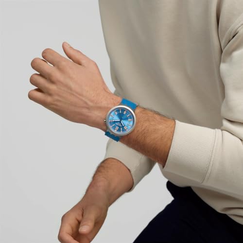 Swatch Blue In the Works SB07S115 Watch, Blue