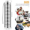 Portable Waterproof Pill Box Weekly Large Aluminum Case Container BPA Free 7 Day Daily Medicine Organizer Holder for Vitamin
