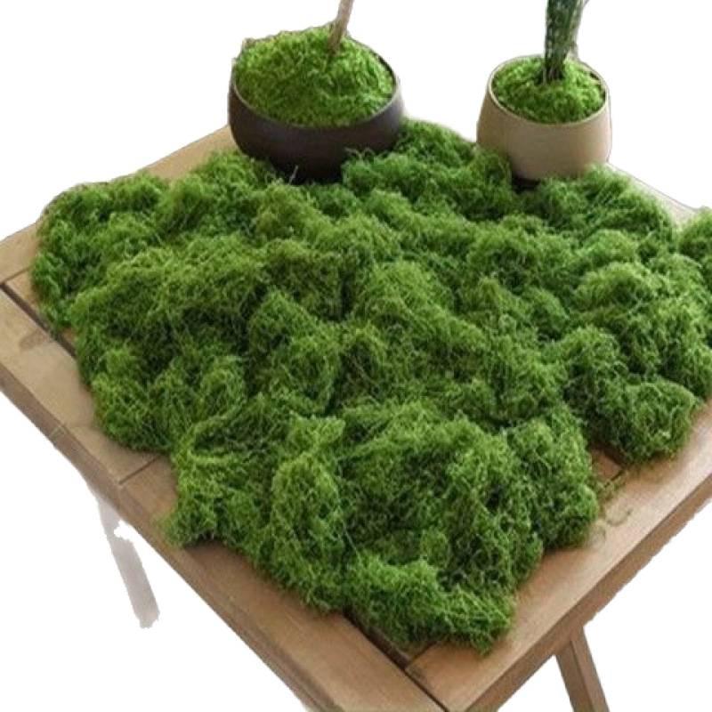 Woolen Landscape Wall with Simulated Moss and Rockery Stones for Gardens and Tanks