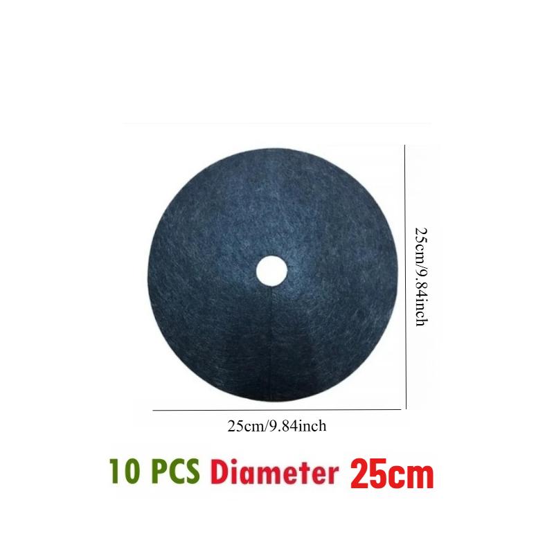 10 KUSŮ 15-52 cm Netkaný Kruh pro Mulčování Stromů Biologicky Odbouratelná Ochranná Podložka pro Strom Opakovaně Použitelná Bariéra proti Plevelu pro Stromy pro Kontrolu Plevele Ochrana Kořenů