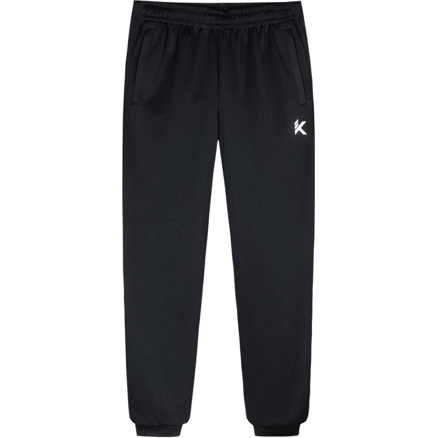 

Anta Loose Mid Waist Breathable Knitted Sports Pants Men bottoms Basic-Black 152411306-1 S