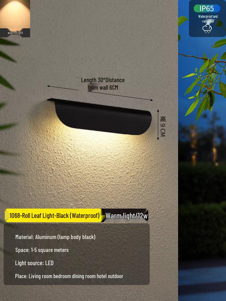 2025 Sleek LED Wall Lamp: Waterproof Bedside, Living Room, Outdoor & Entrance Decor